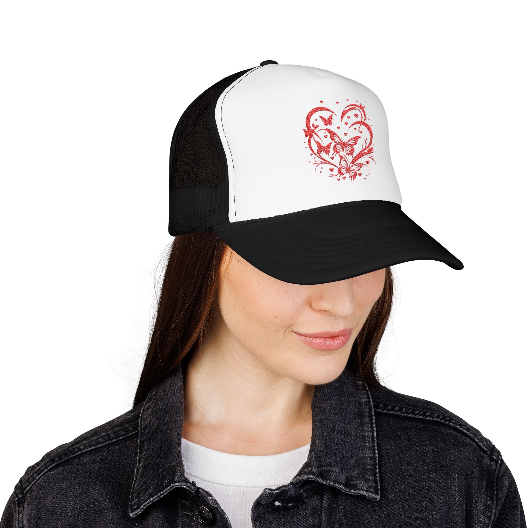 Embroidered Foam Trucker Hat, Trendy Caps, Casual Hat for Summer, Outdoor Activities, Gift for Him/Her, Holiday Essentials