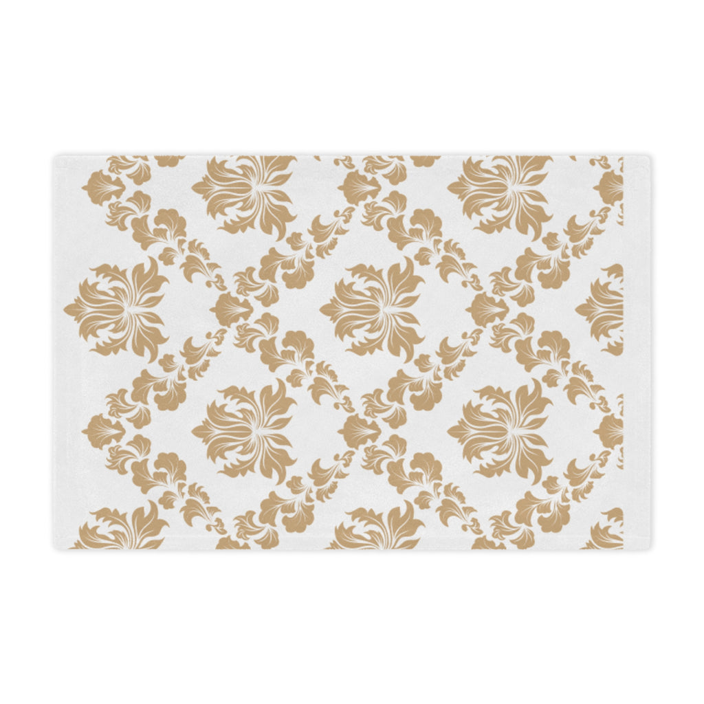 Elegant Floral Minky Blanket, Cozy Throw, Nursery Decor, Wedding Gift, Soft Plush Blanket, Home Decor