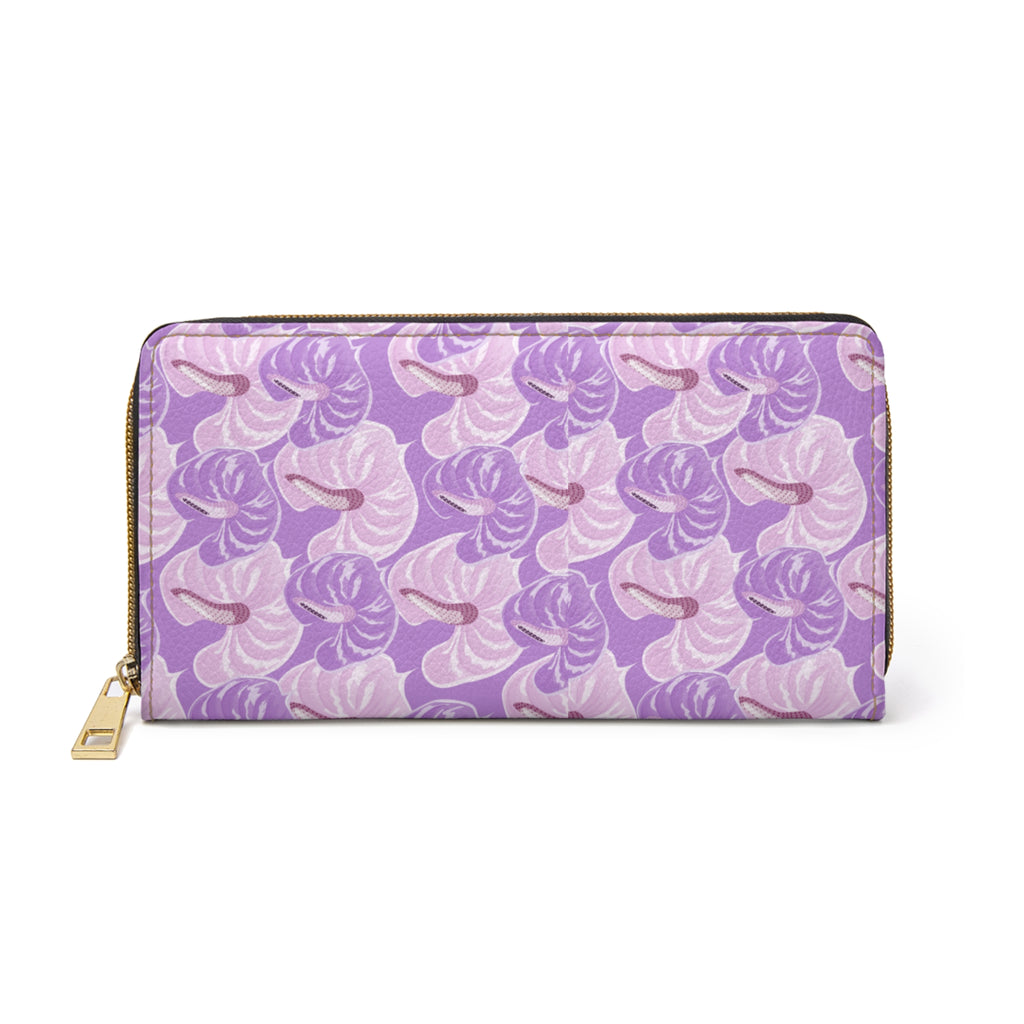Hawaiian Elegant Floral Zipper Wallet | Trendy Purse, Gift for Her, Fashion Accessory, Wallet for Travel, Organizer for Essentials