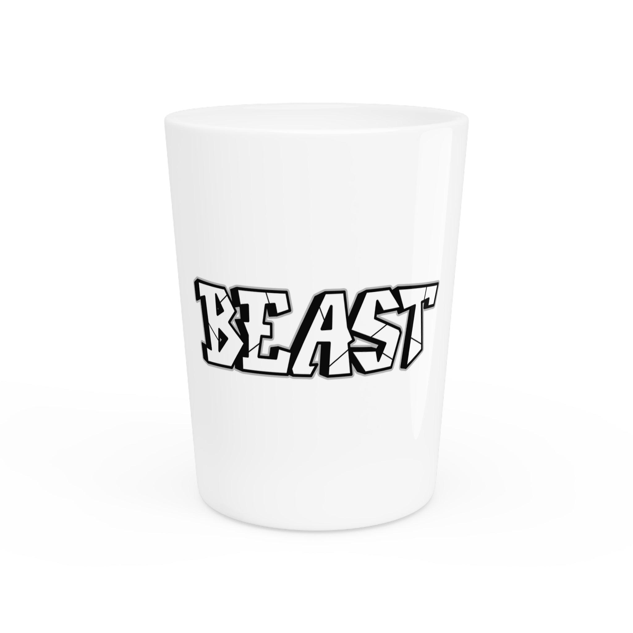 BEAST Shot Glass for Party Lovers, Unique Gift for Friends, Bachelor Party, Home Bar Decor, Fun Drinking Accessories