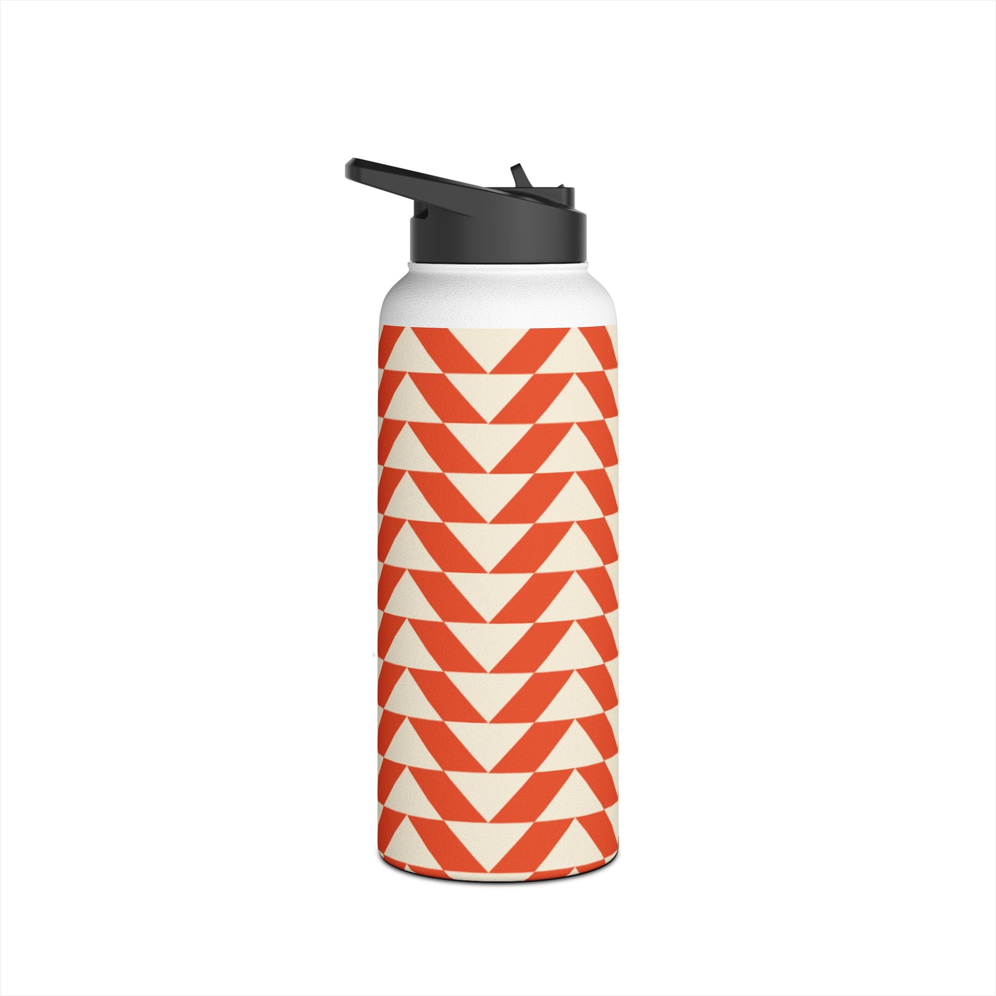 Geometric Motivational Stainless Steel Water Bottle, Hydration Gift, Travel Mug, Reusable Water Container, Eco-Friendly Outdoor Bottle
