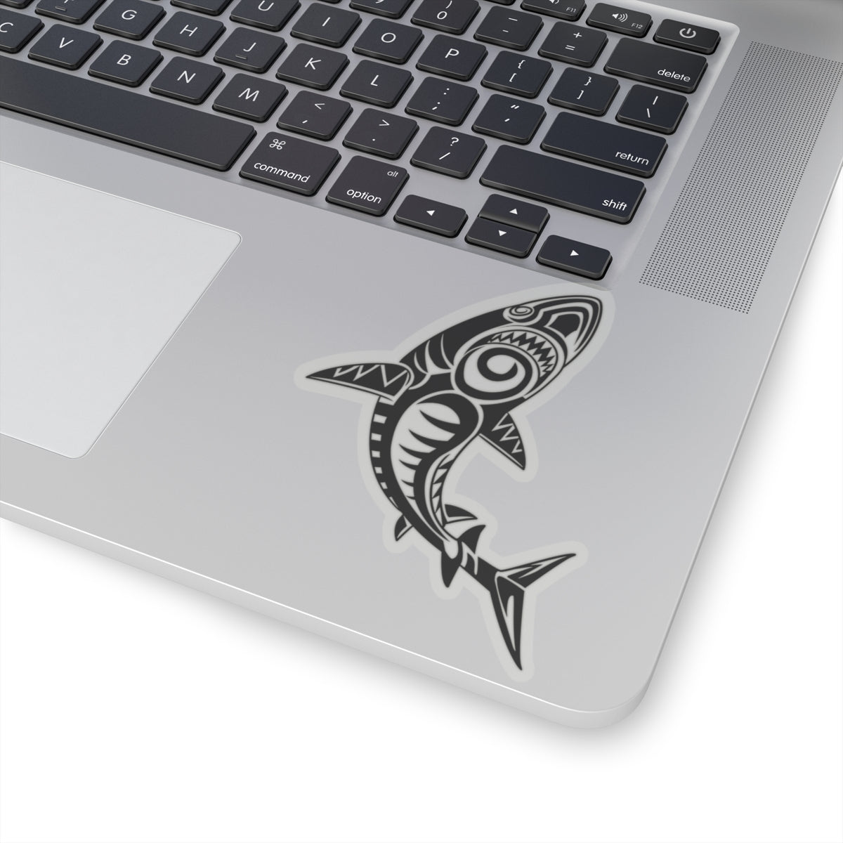 Tribal Shark Kiss-Cut Stickers, Ocean Decor, Laptop Stickers, Waterproof Decals, Gift for Shark Lovers