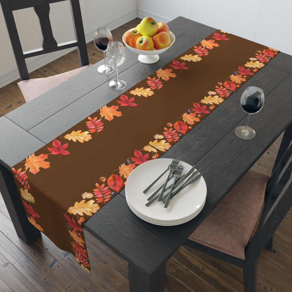 Rustic Fall Table Runner | Autumn Harvest Decor, Thanksgiving Table Setting, Farmhouse Style, Nature Inspired Home Decor