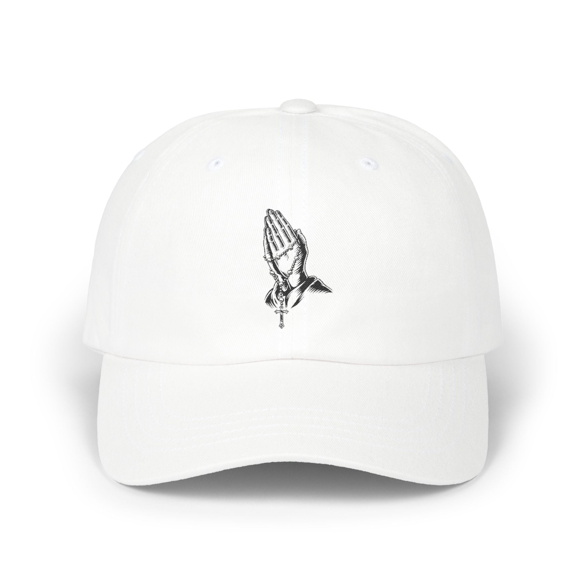 Praying Hands Classic Dad Cap, Faith Hat, Religious Cap, Casual Style, Gift for Dads, Summer Accessories, Unisex Fashion
