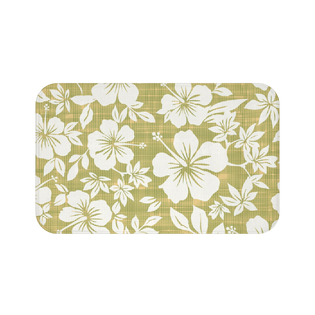 Botanical Bath Mat, Floral Bathroom Decor, Tropical Bath Rug, Home Spa Essentials, Gift for Her, Spring Decor