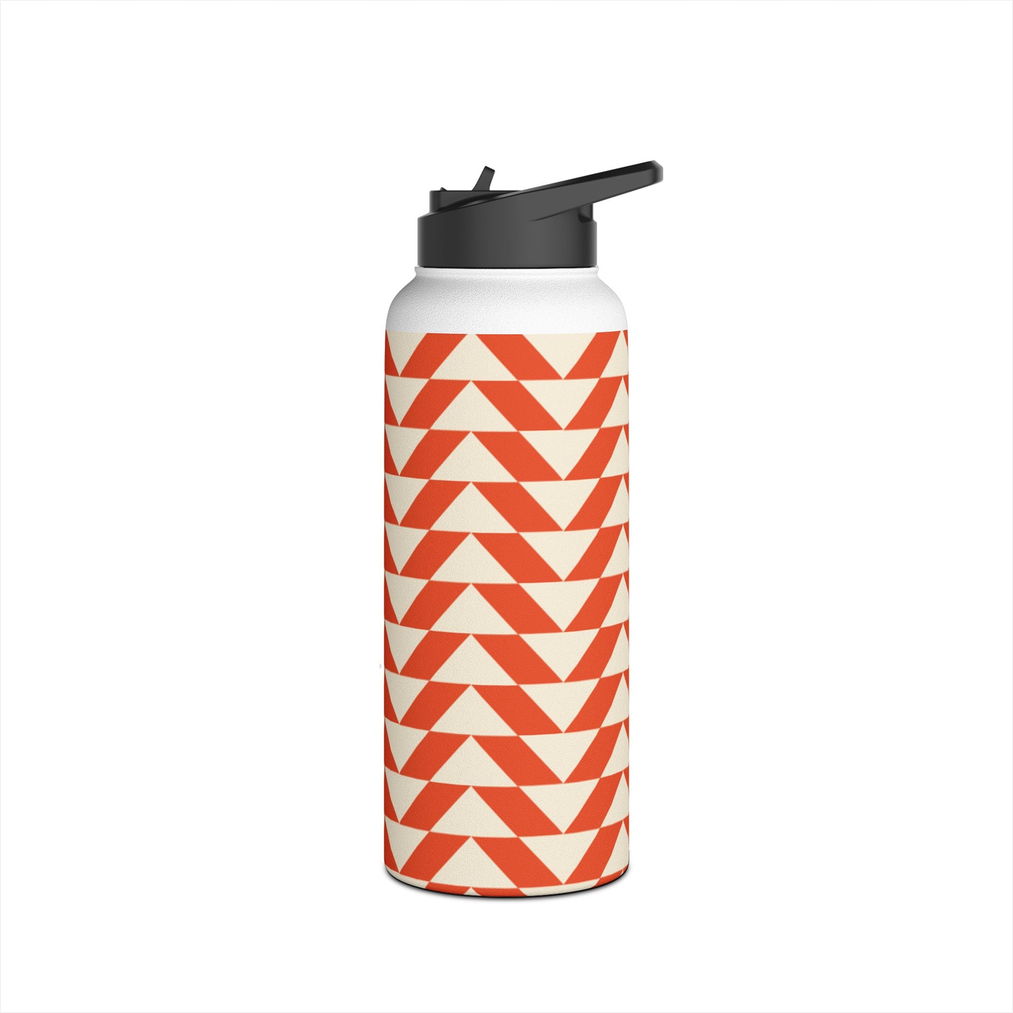 Geometric Motivational Stainless Steel Water Bottle, Hydration Gift, Travel Mug, Reusable Water Container, Eco-Friendly Outdoor Bottle
