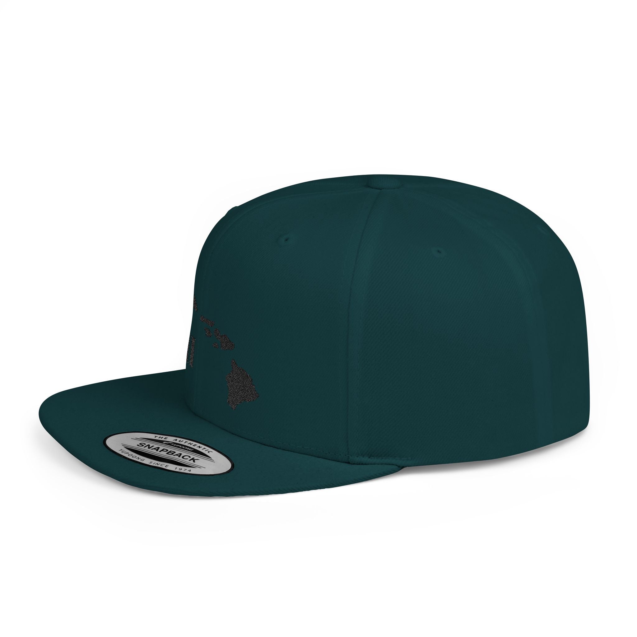 Hawaii Flat Bill Snapback Hat, Stylish Cap, Beachwear Accessory, Gift for Travelers, Unisex Outdoor Headwear