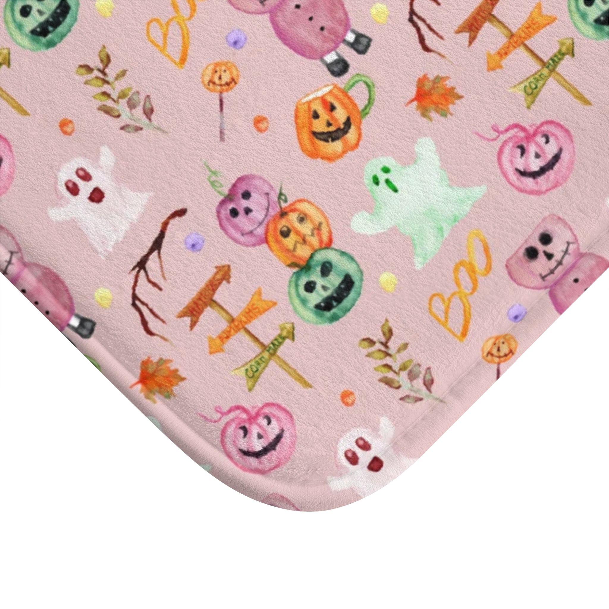 Cute Halloween Bath Mat with Ghosts and Pumpkins, Funky Decor for Fall, Bathroom Mat for Holiday Cheer, Seasonal Home Accessory, [...]