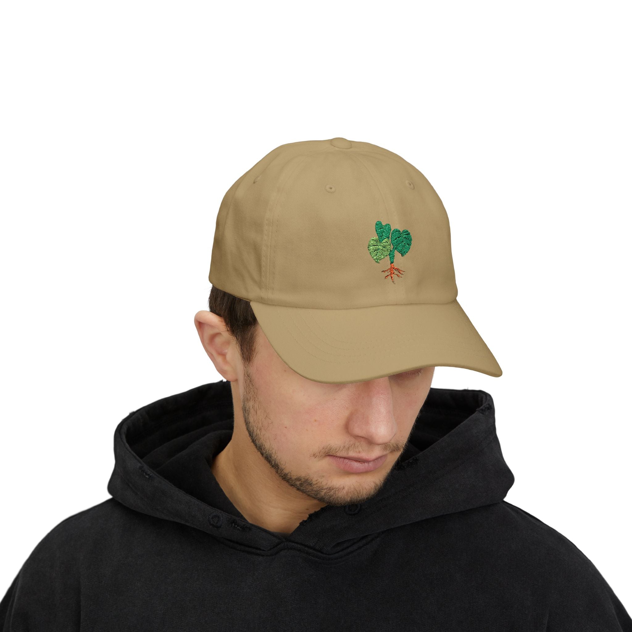 Kalo(taro leaf) Classic Dad Cap | Casual Green Leaf Hat, Gift for Dads, Gardening Enthusiasts, Outdoor Lovers, Eco-Friendly Fashion