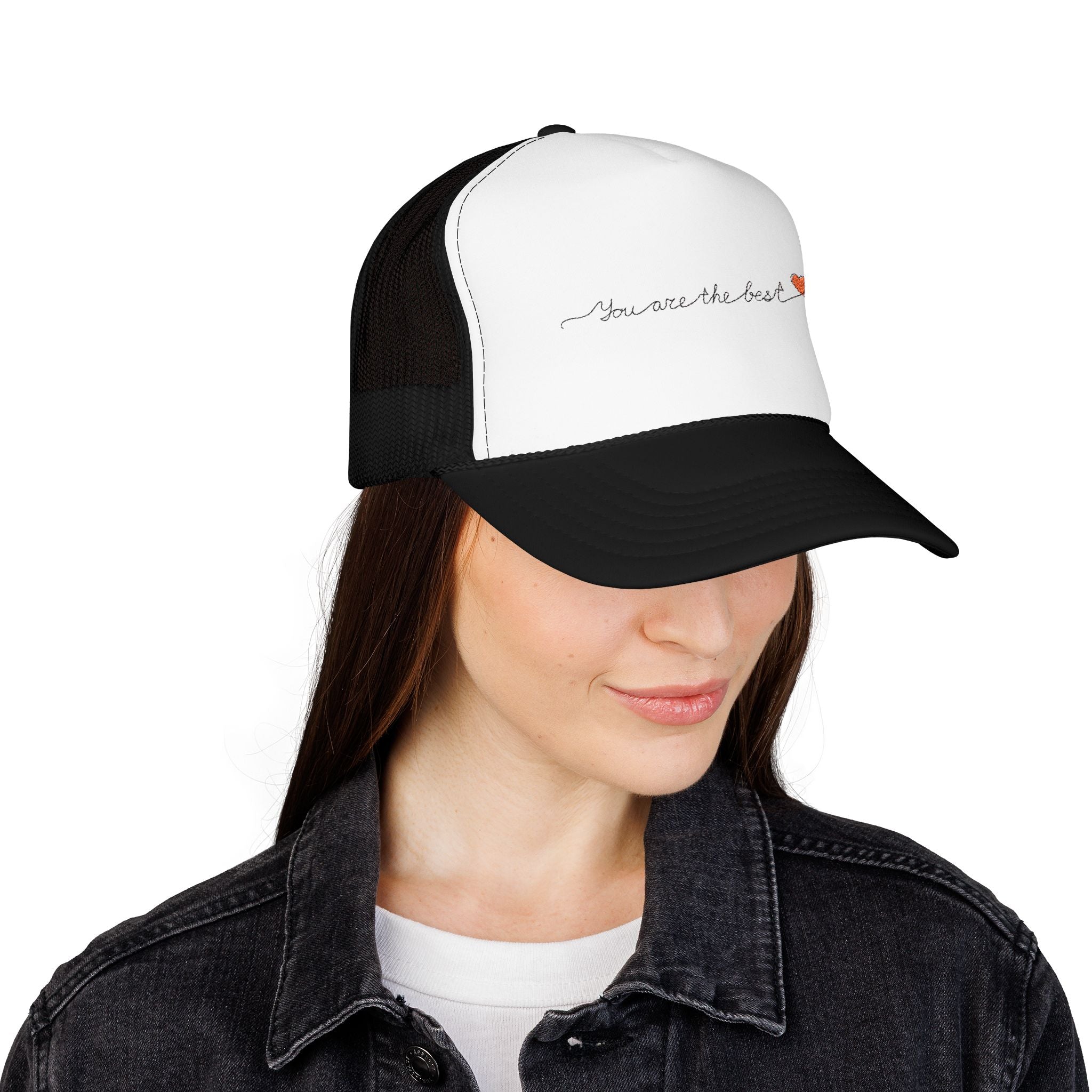 Copy of You Are the Best Foam Trucker Hat, Custom Embroidered Cap, Gift for Friends, Casual Wear, Birthday Gift, Inspirational Accessory