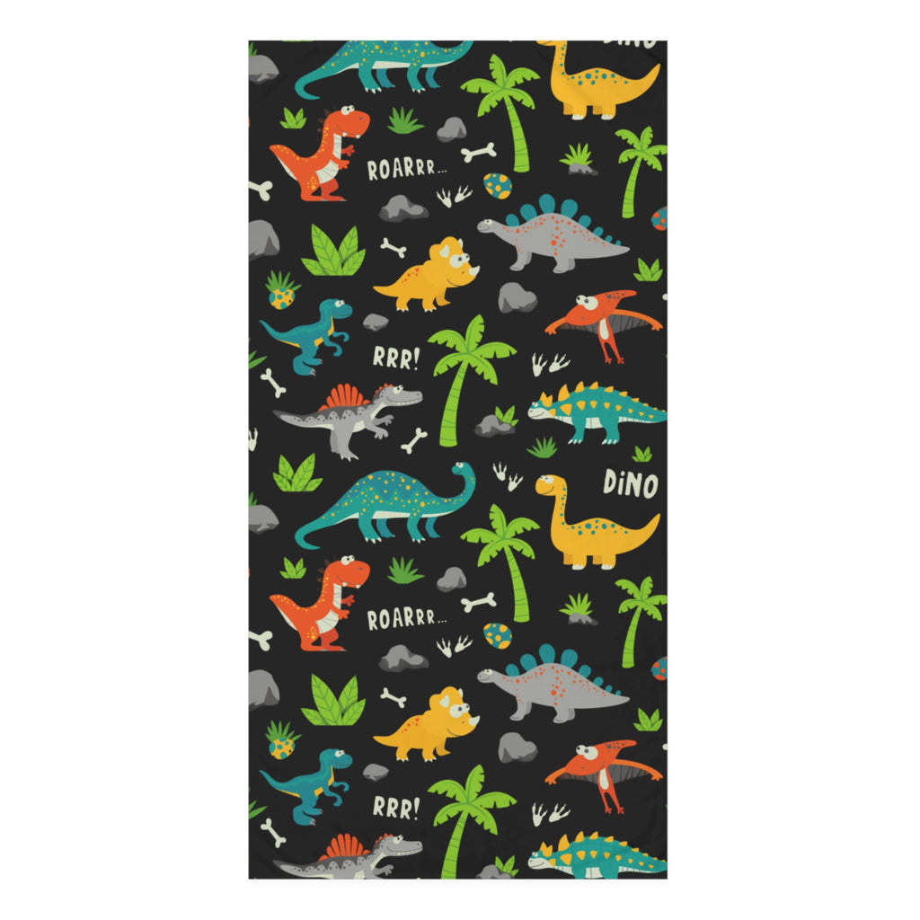 Dinosaur Adventure Towel - Kids Bath Towel, Playroom Decor, Birthday Gift, Dino Party, Bath Time Fun