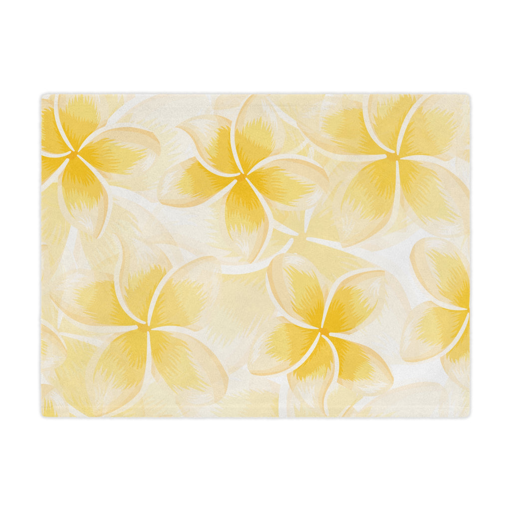 Sunny Floral Velveteen Blanket | Cozy Home Decor, Gift for Her, Summer Vibes, Lounge Throw, Baby Shower Essentials