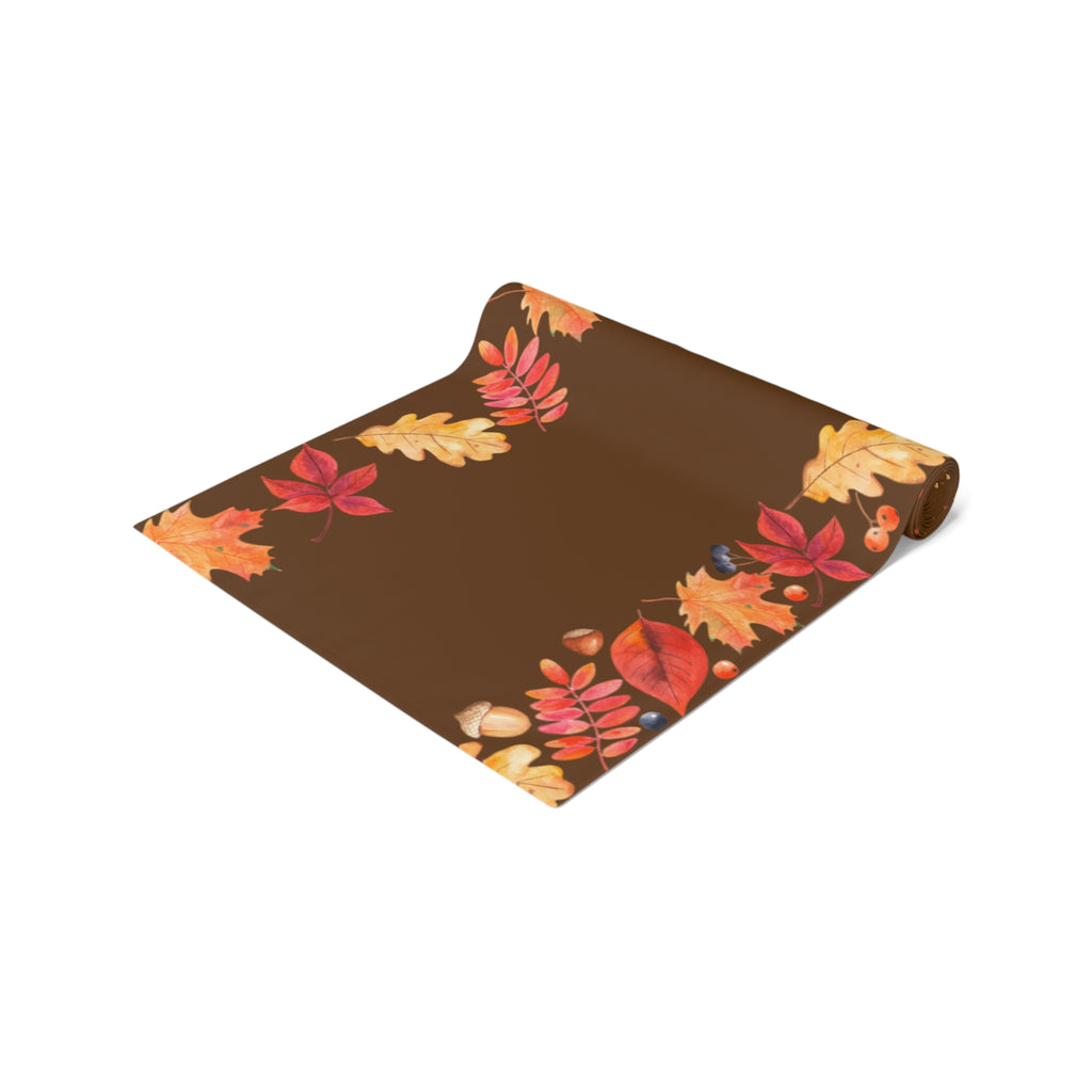 Rustic Fall Table Runner | Autumn Harvest Decor, Thanksgiving Table Setting, Farmhouse Style, Nature Inspired Home Decor