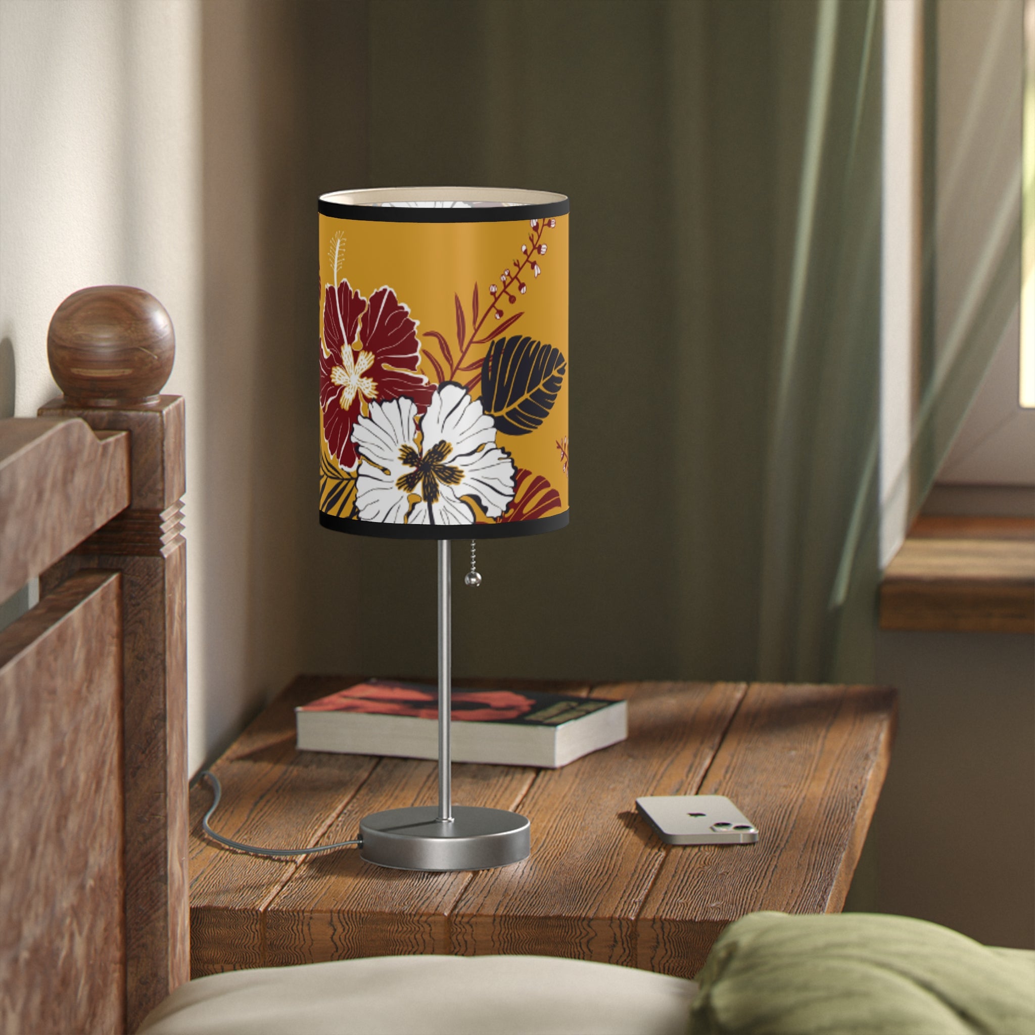 Floral Table Lamp | Chic Home Décor, Boho Lighting, Modern Decor, Bedroom Accent, Gift for Her