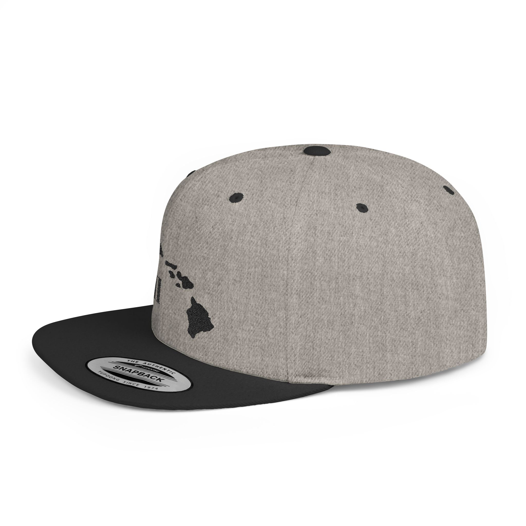 Hawaii Flat Bill Snapback Hat, Stylish Cap, Beachwear Accessory, Gift for Travelers, Unisex Outdoor Headwear