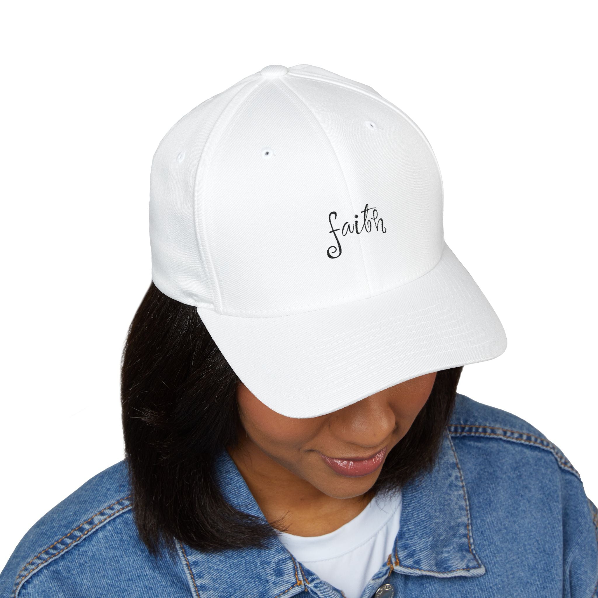 Faith Embroidered Cap - Closed-Back Structured Style, Perfect Gift for Faith, Daily Wear, Adjustable Cap, Summer Accessory