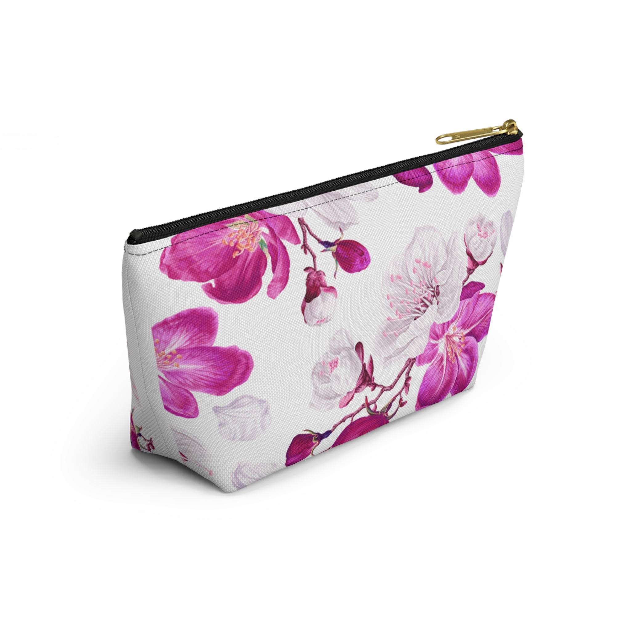 Floral Accessory Pouch | Makeup Bag, Travel Organizer, Gift for Her, Spring Accessories, Pink Flower Pouch