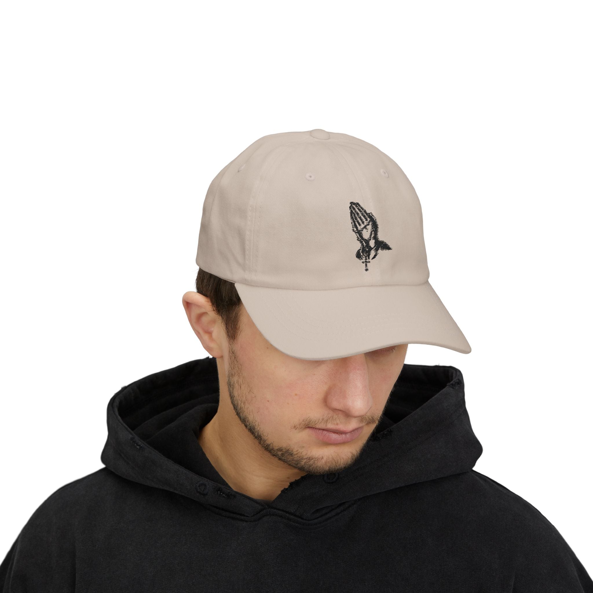 Praying Hands Classic Dad Cap, Faith Hat, Religious Cap, Casual Style, Gift for Dads, Summer Accessories, Unisex Fashion