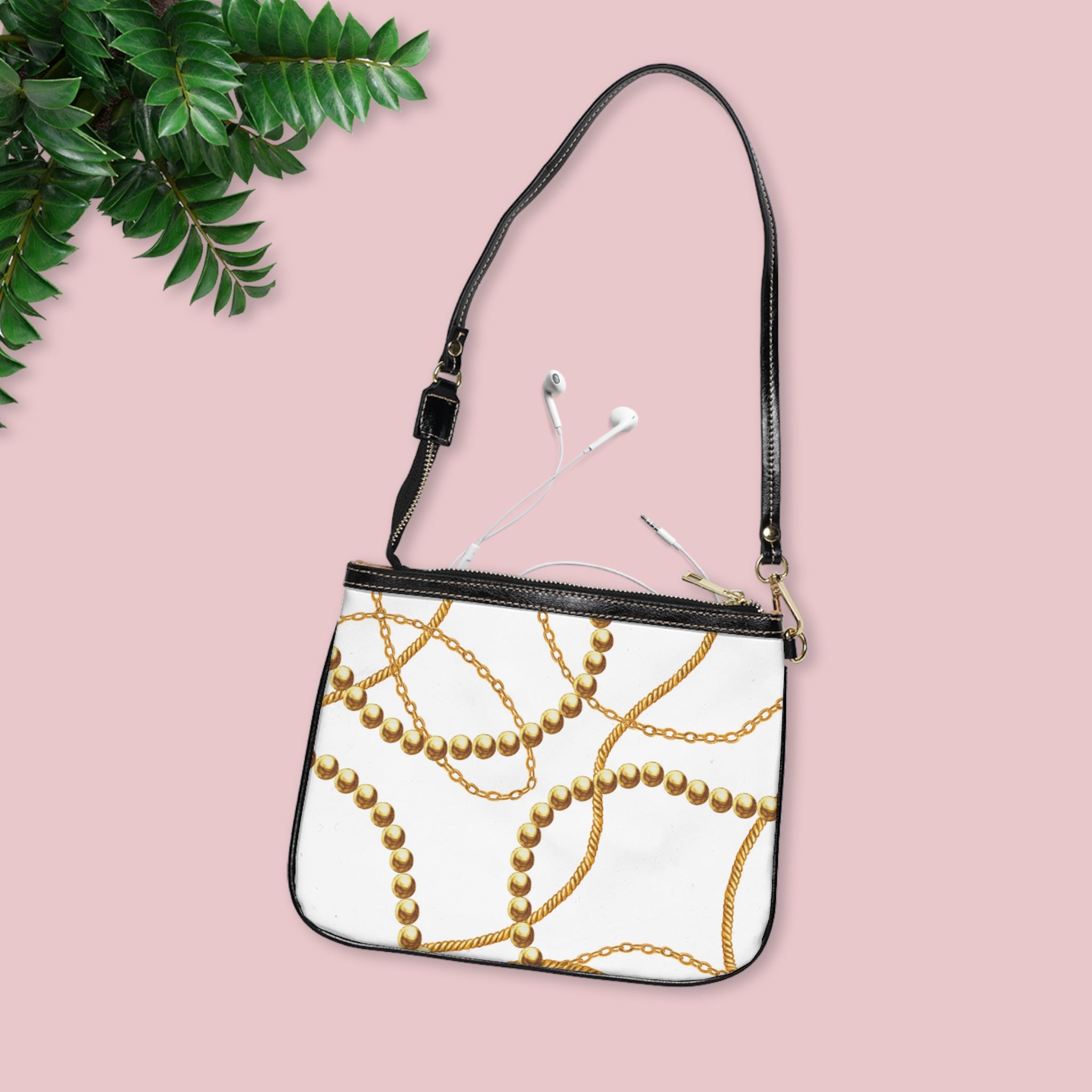 Chic Small Shoulder Bag with Gold Chain Design, Stylish Crossbody Purse, Fashion Accessory for Everyday Use, Perfect Gift for Her, [...]