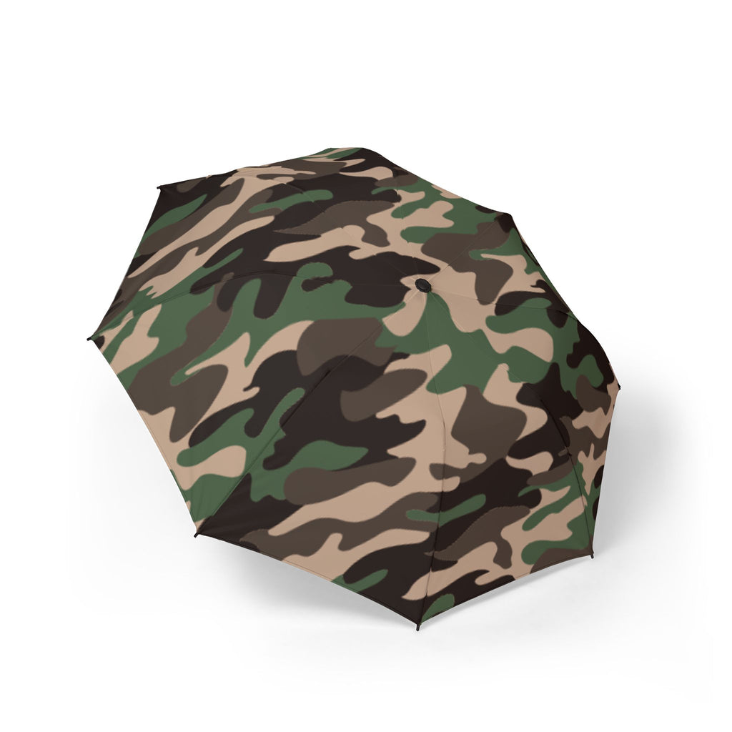 Camouflage Foldable Umbrella, Stylish Rain Gear, Outdoor Accessory, Gift for Adventurers, Portable Sunshade