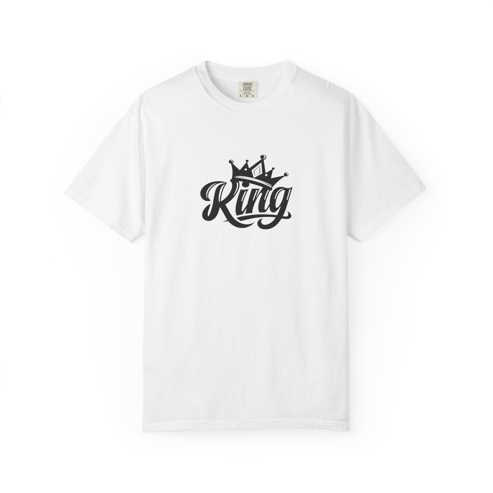King Crown Garment-Dyed T-Shirt for Men and Women | Unisex Casual Tee, Gift for Dad, Birthday Shirt, Streetwear Style
