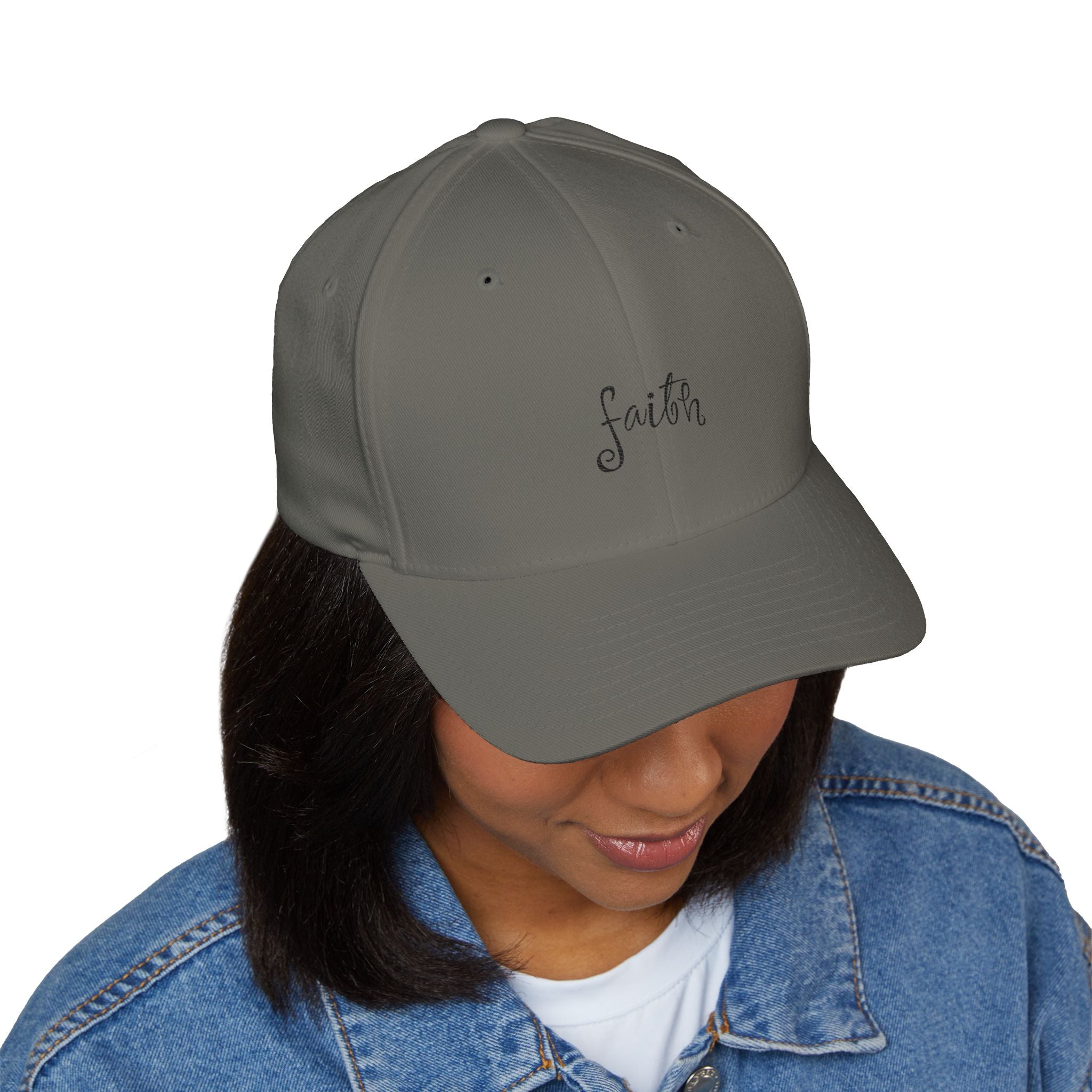 Faith Embroidered Cap - Closed-Back Structured Style, Perfect Gift for Faith, Daily Wear, Adjustable Cap, Summer Accessory