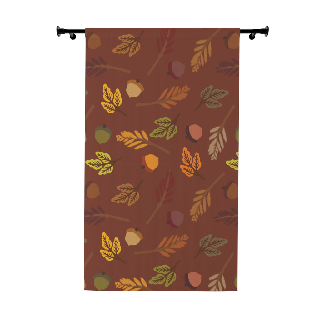Autumn Leaf Window Curtain, Fall Decor, Home Decor, Room Accessories, Cozy Living Room