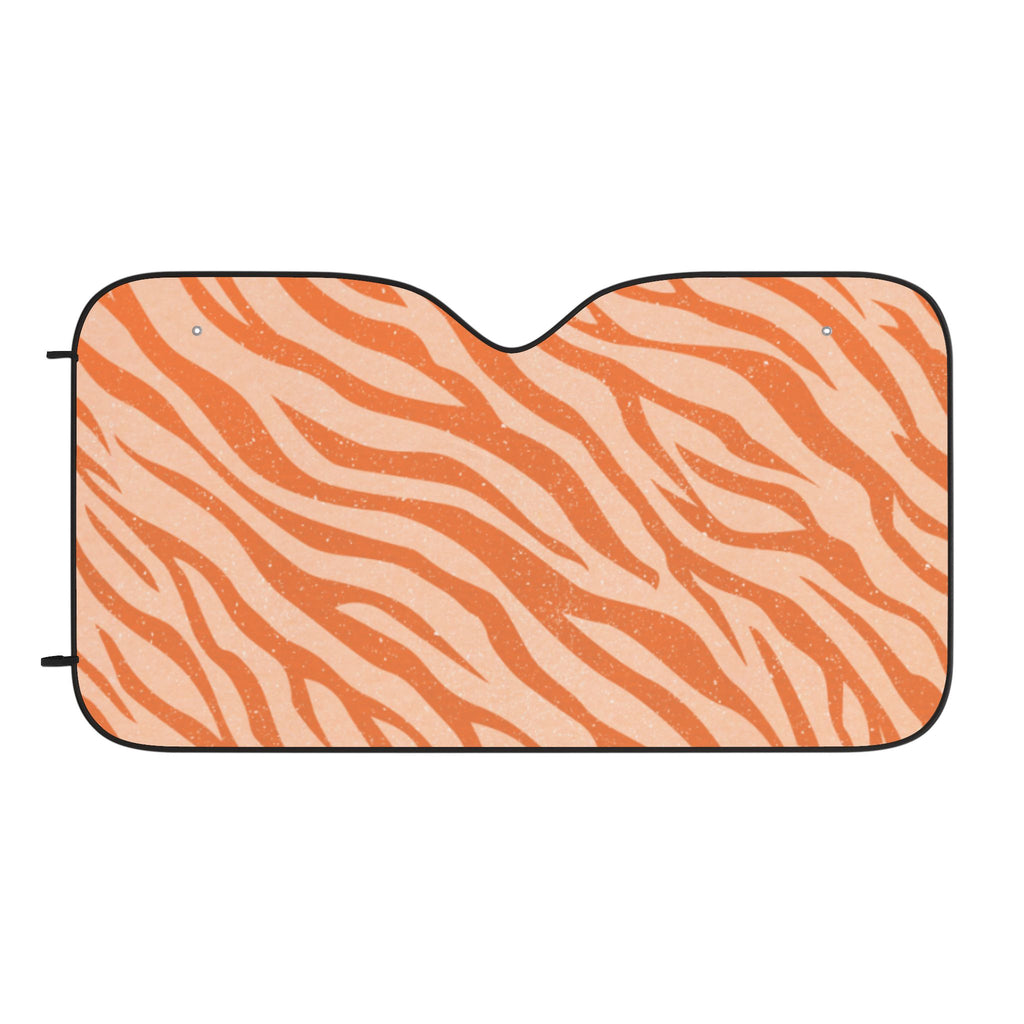 Stylish Car Sun Shades, Animal Print Window Shades, UV Protection Sun Blockers, Trendy Car Accessories, Zebra Pattern Car Shades