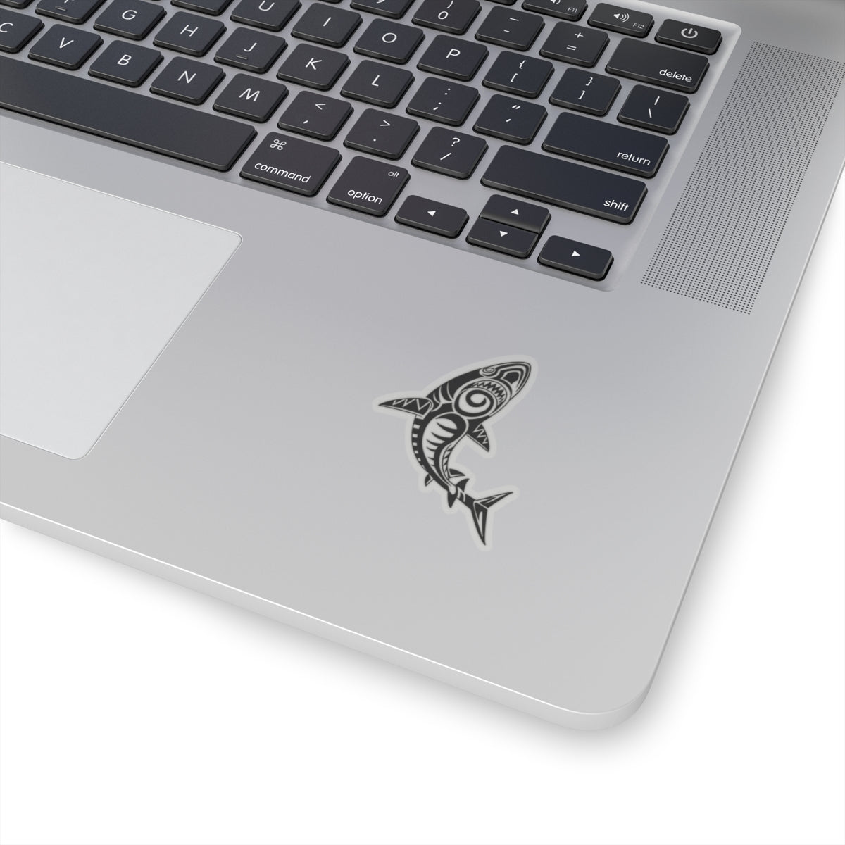 Tribal Shark Kiss-Cut Stickers, Ocean Decor, Laptop Stickers, Waterproof Decals, Gift for Shark Lovers