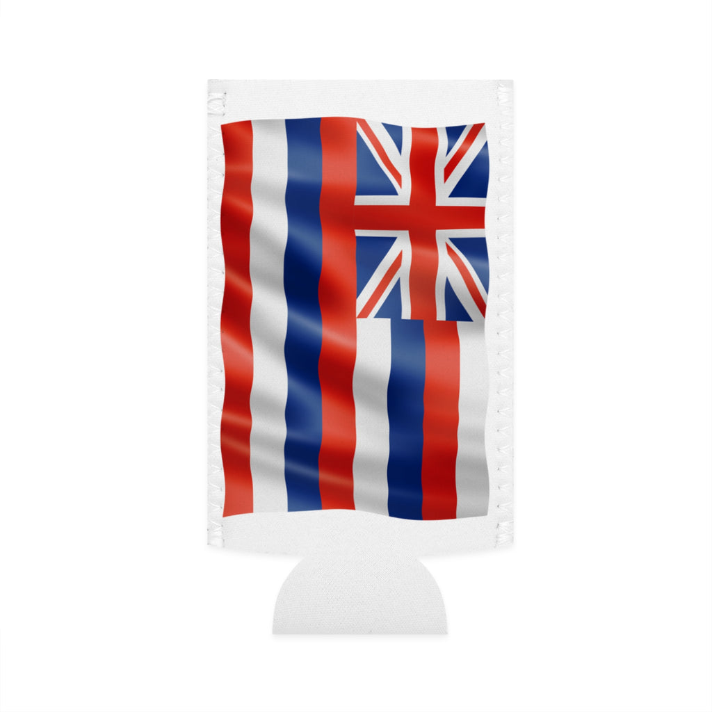 Hawaiian Slim Can Cooler - Perfect for Beach Days, BBQs, and Parties, Unique Gifts, Tropical Vibe