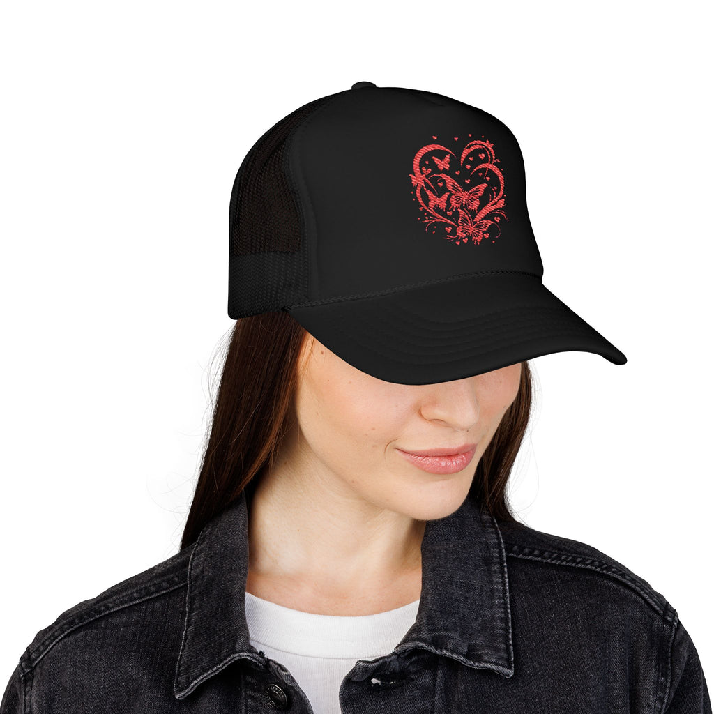 Embroidered Foam Trucker Hat, Trendy Caps, Casual Hat for Summer, Outdoor Activities, Gift for Him/Her, Holiday Essentials