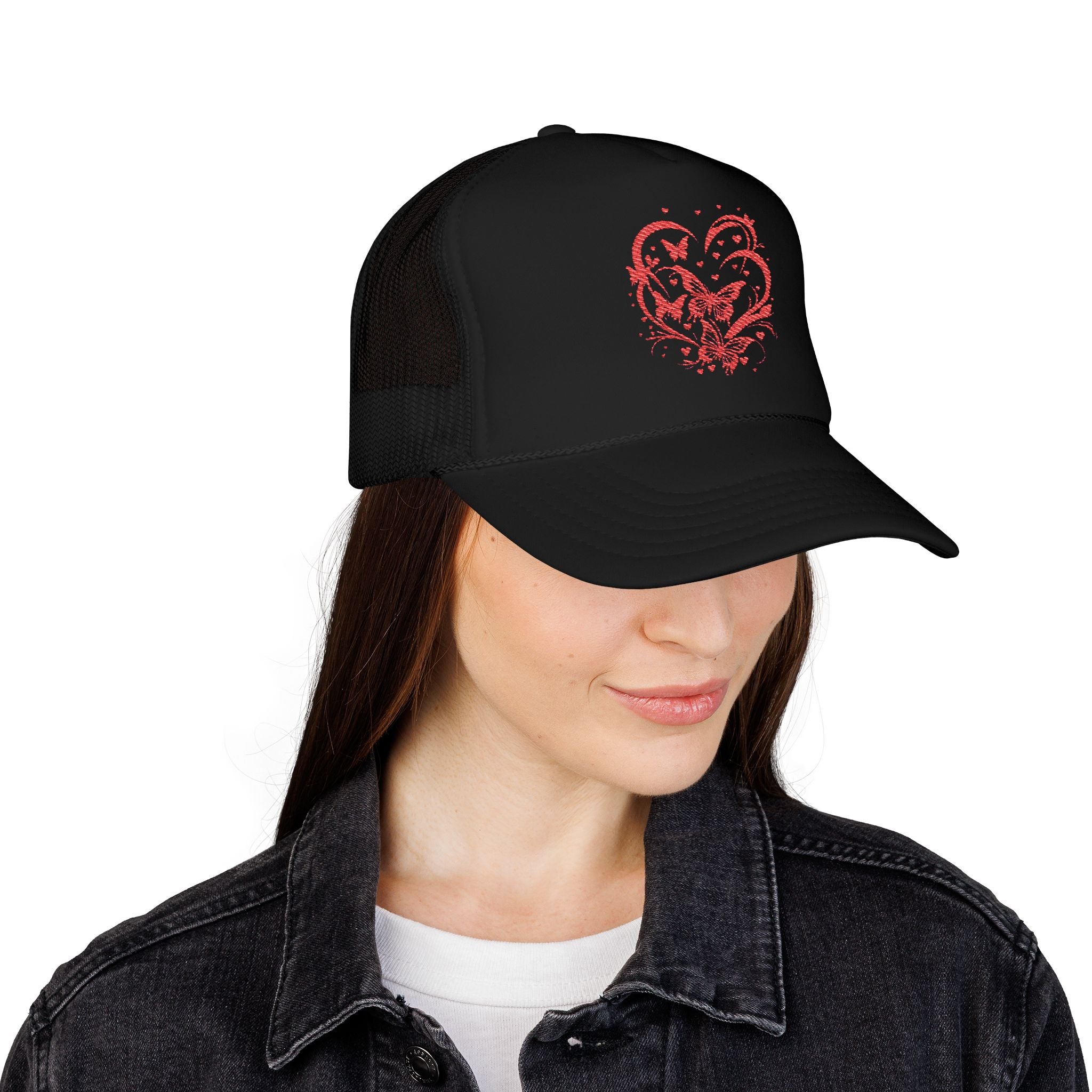 Embroidered Foam Trucker Hat, Trendy Caps, Casual Hat for Summer, Outdoor Activities, Gift for Him/Her, Holiday Essentials
