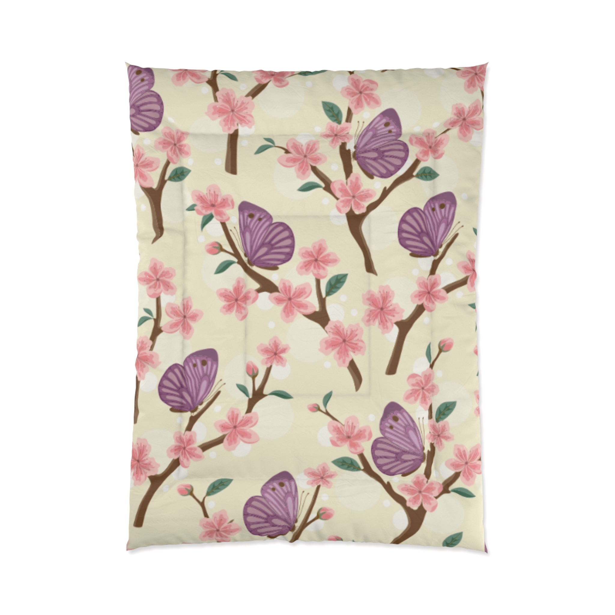 Butterfly Blossom Comforter, Spring Floral Quilt for Cozy Bedrooms, Butterfly Decor, Gift for Nature Lovers, Bedspread for Kids' [...]