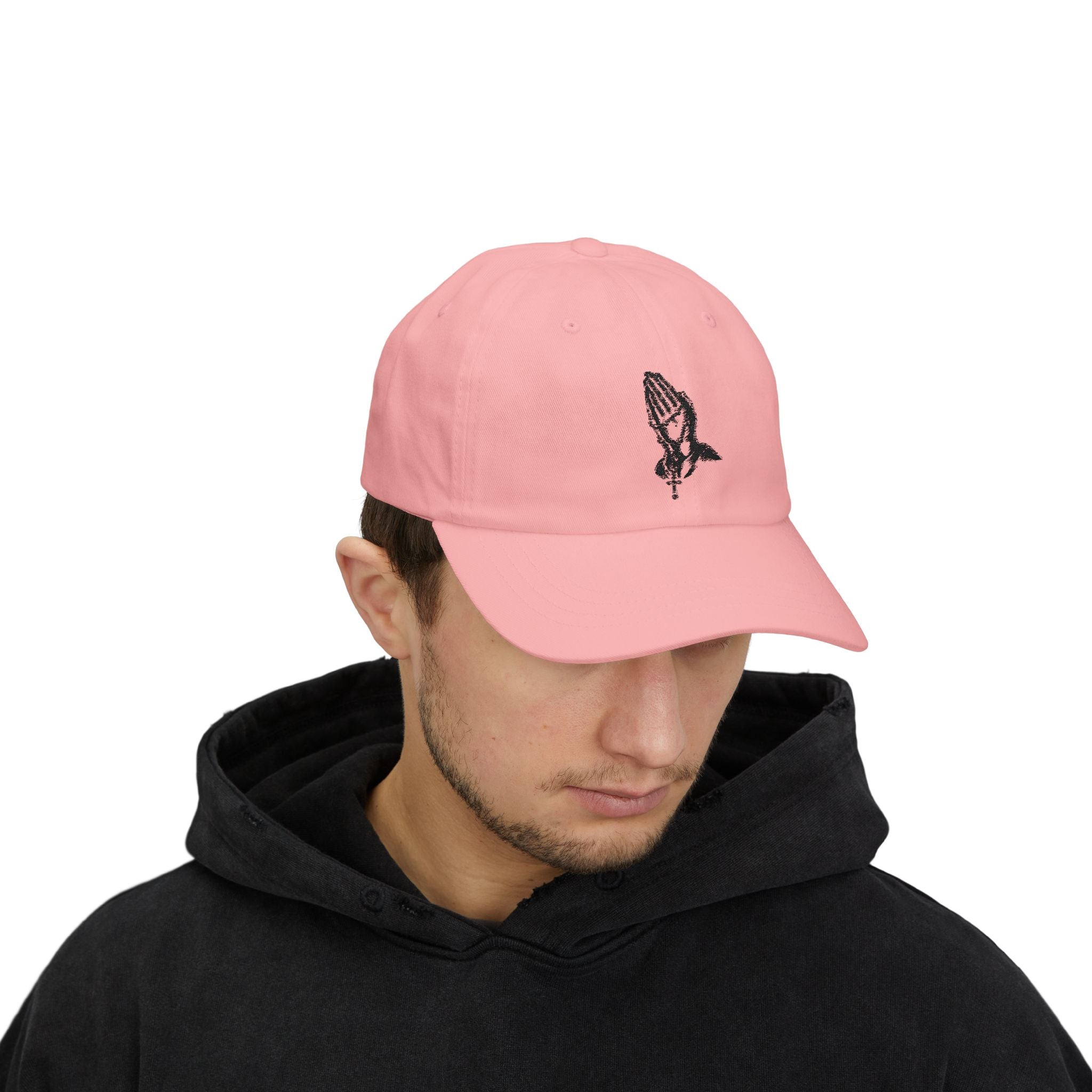 Praying Hands Classic Dad Cap, Faith Hat, Religious Cap, Casual Style, Gift for Dads, Summer Accessories, Unisex Fashion