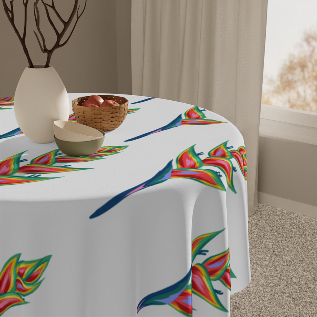 Vibrant Floral Tablecloth, Tropical Decor, Boho Home Accents, Summer Parties, Holiday Dining, Garden Gatherings