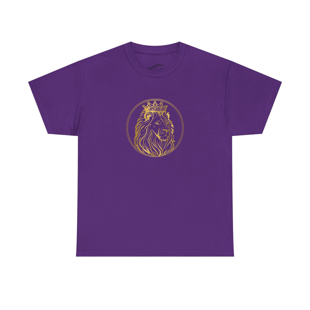 Majestic Lion Unisex Heavy Cotton Tee - Perfect for Animal Lovers, Casual Outings, Gifts, Birthdays, and More