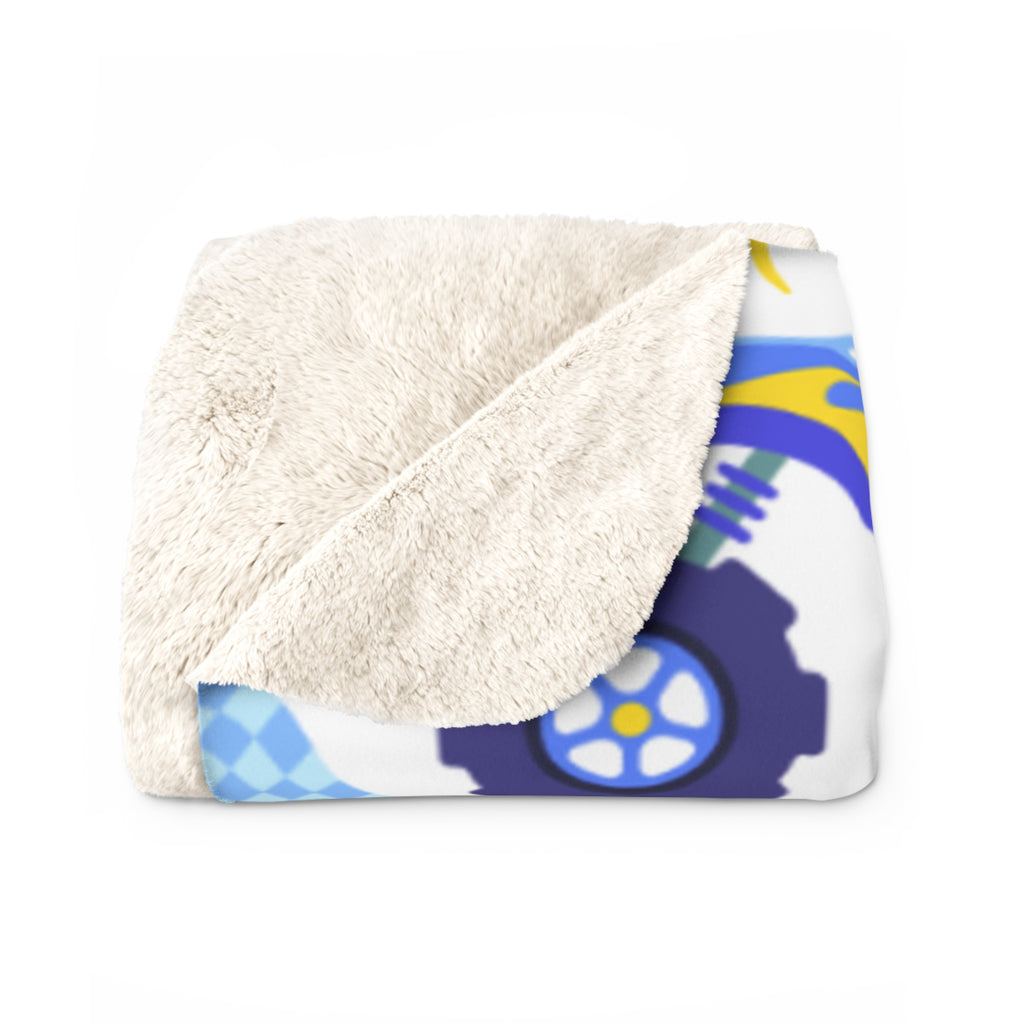 Monster Truck Sherpa Blanket | Cozy Children's Throw | Perfect Gift for Little Adventurers, Kids' Room Decor, Birthday, Playtime