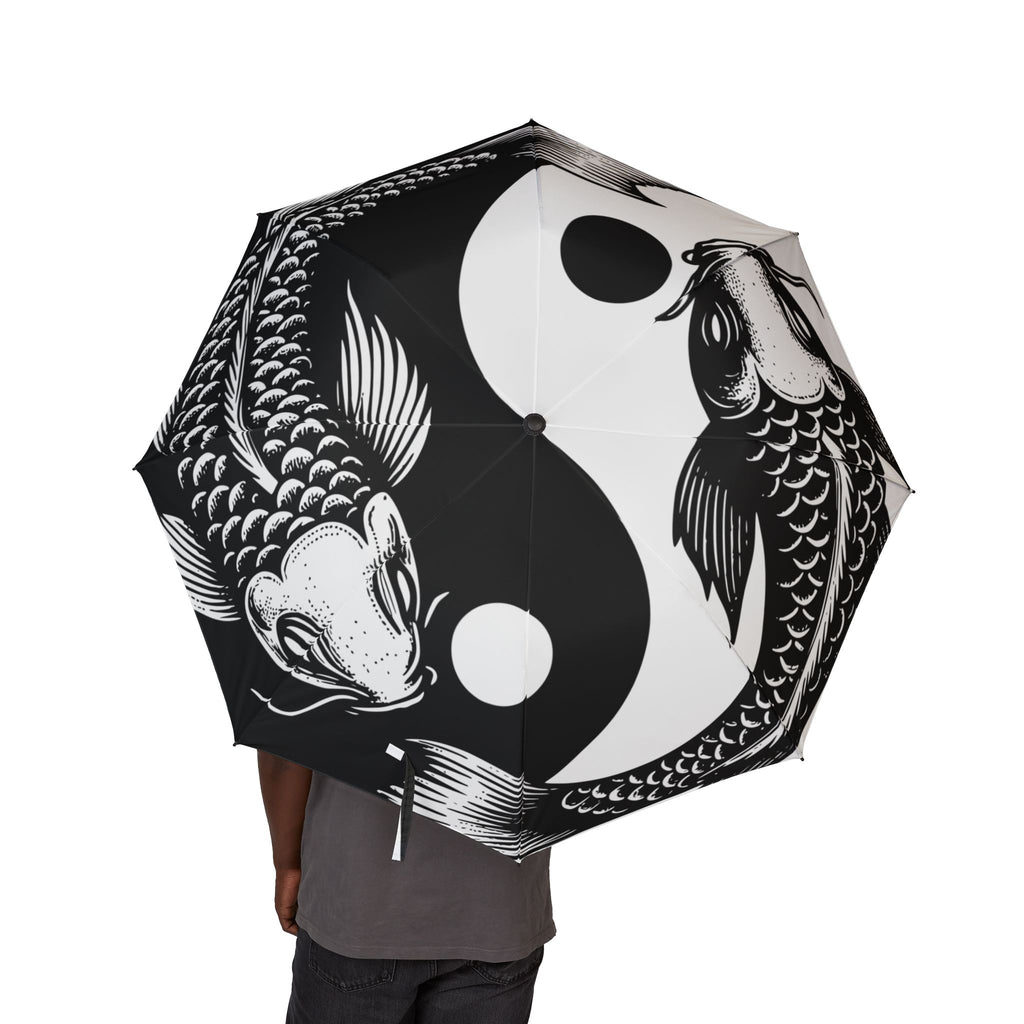 Stylish Koi Fish Umbrella | Waterproof Foldable Parasol for Rainy Days, Travel, Gifting, Outdoor Events, & Home Decor