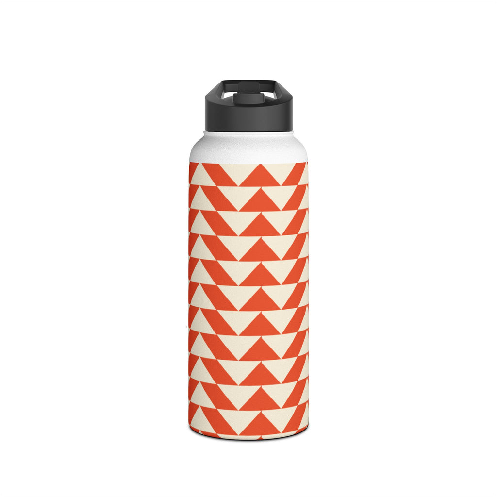 Geometric Motivational Stainless Steel Water Bottle, Hydration Gift, Travel Mug, Reusable Water Container, Eco-Friendly Outdoor Bottle