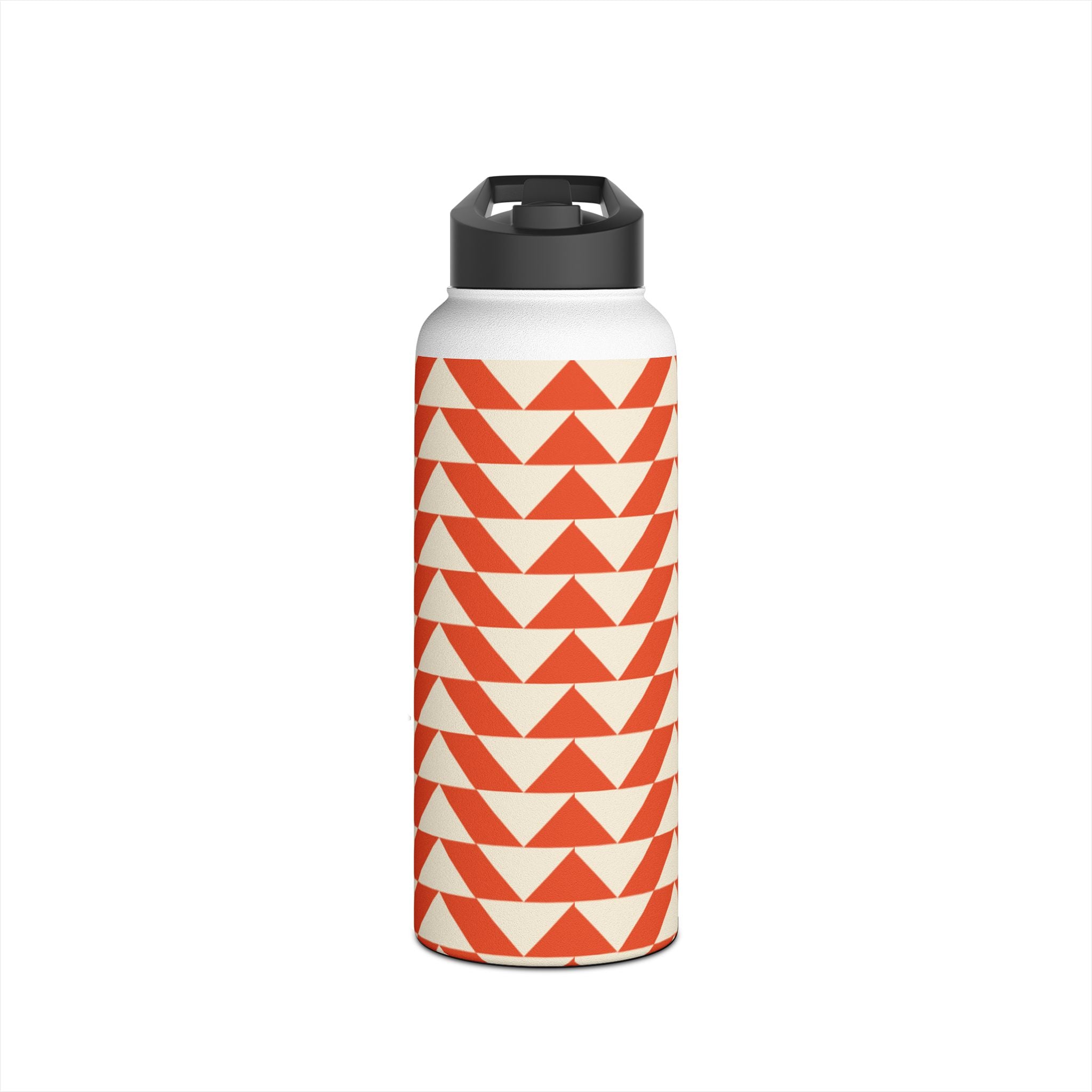 Geometric Motivational Stainless Steel Water Bottle, Hydration Gift, Travel Mug, Reusable Water Container, Eco-Friendly Outdoor Bottle