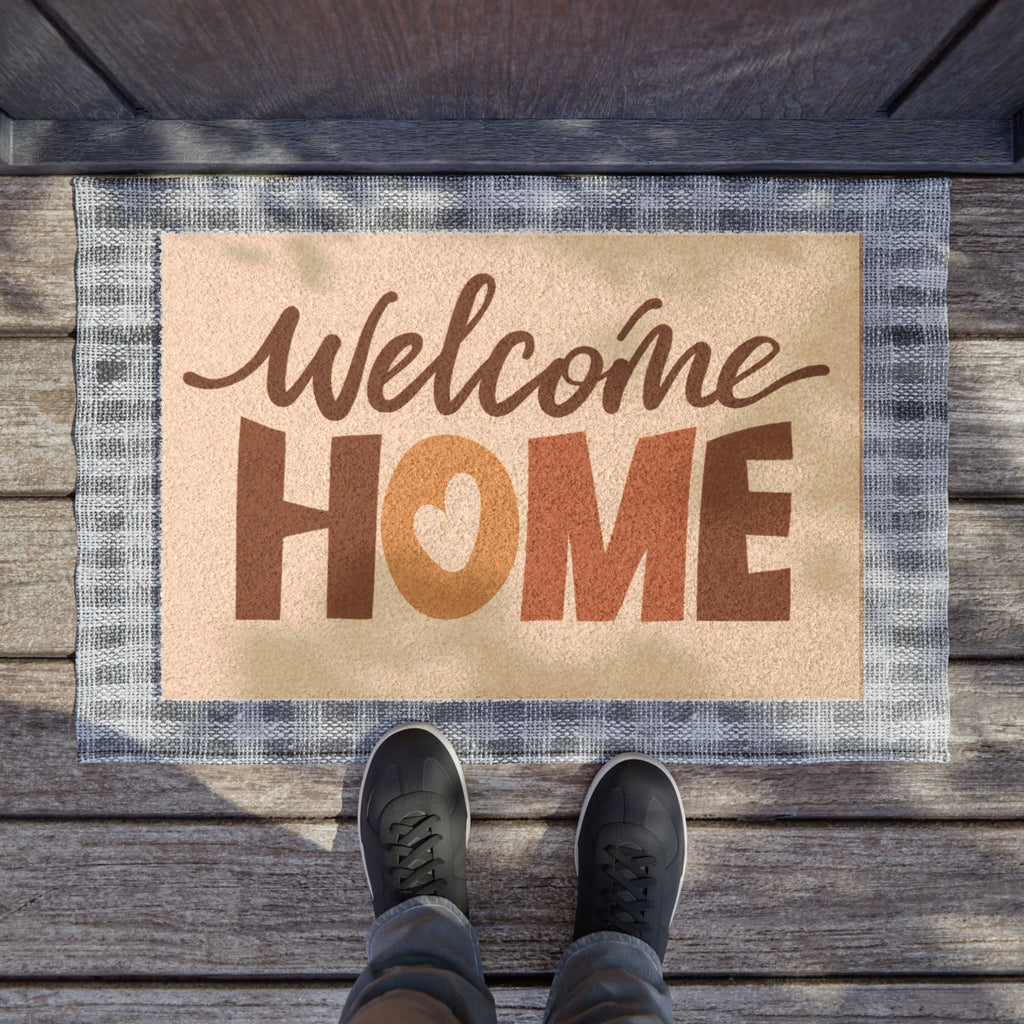 Welcome Home Doormat - Cozy Entry Rug for New Homeowners, Housewarming Gift, Outdoor or Indoor Welcome Mat, Rustic Decor, Personalized [...]