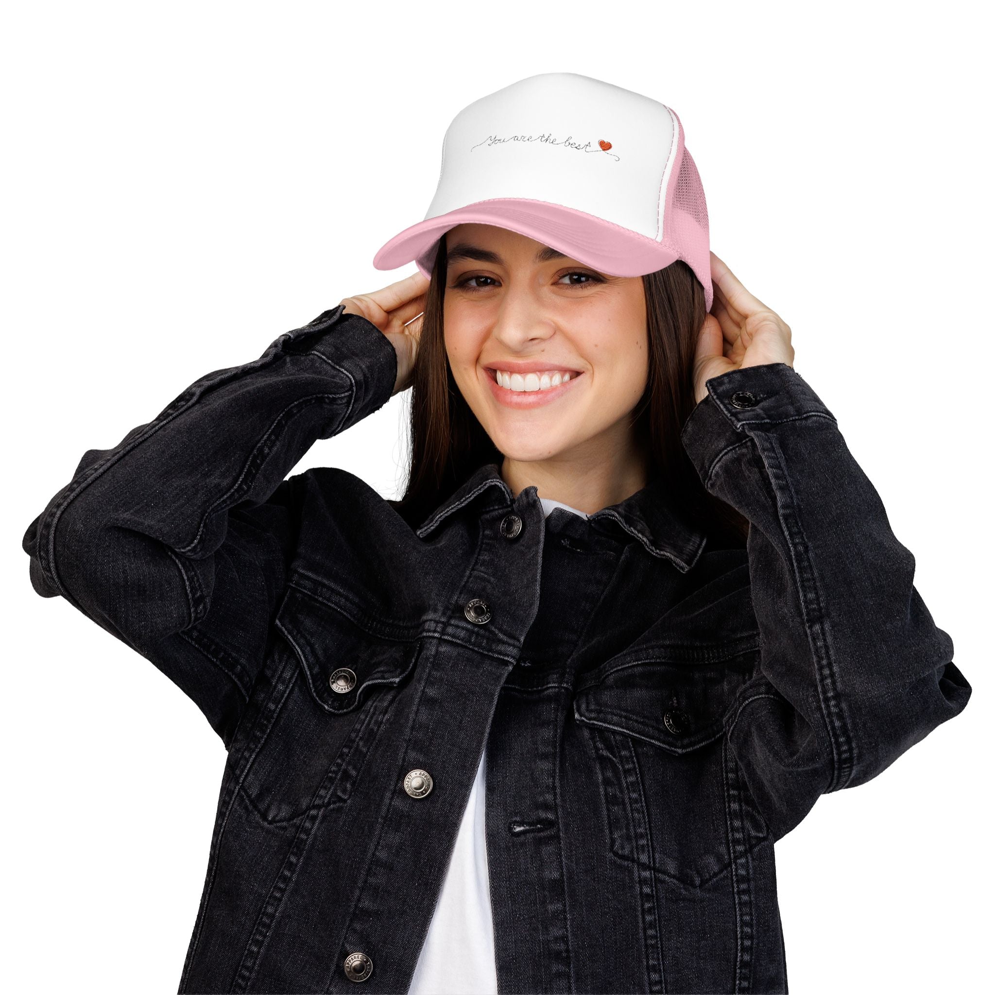 Copy of You Are the Best Foam Trucker Hat, Custom Embroidered Cap, Gift for Friends, Casual Wear, Birthday Gift, Inspirational Accessory