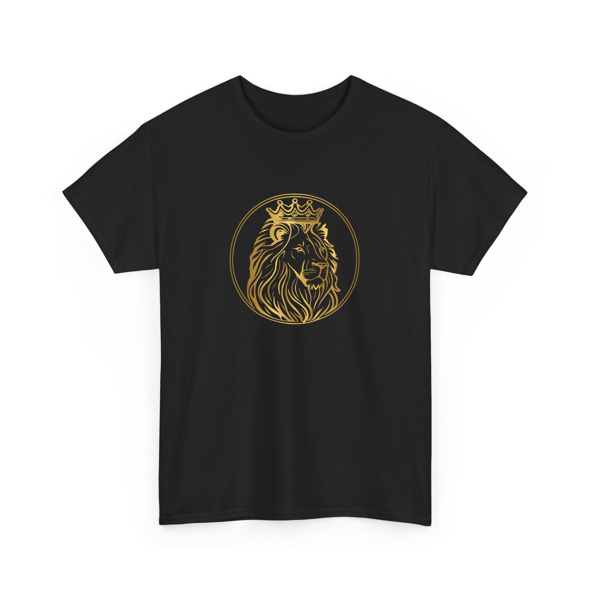 Majestic Lion Unisex Heavy Cotton Tee - Perfect for Animal Lovers, Casual Outings, Gifts, Birthdays, and More
