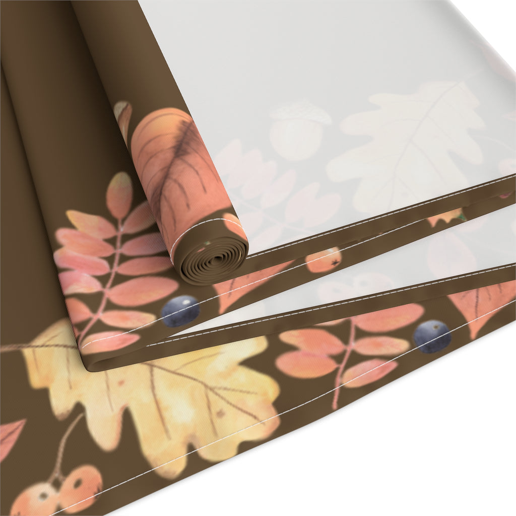 Rustic Fall Table Runner | Autumn Harvest Decor, Thanksgiving Table Setting, Farmhouse Style, Nature Inspired Home Decor