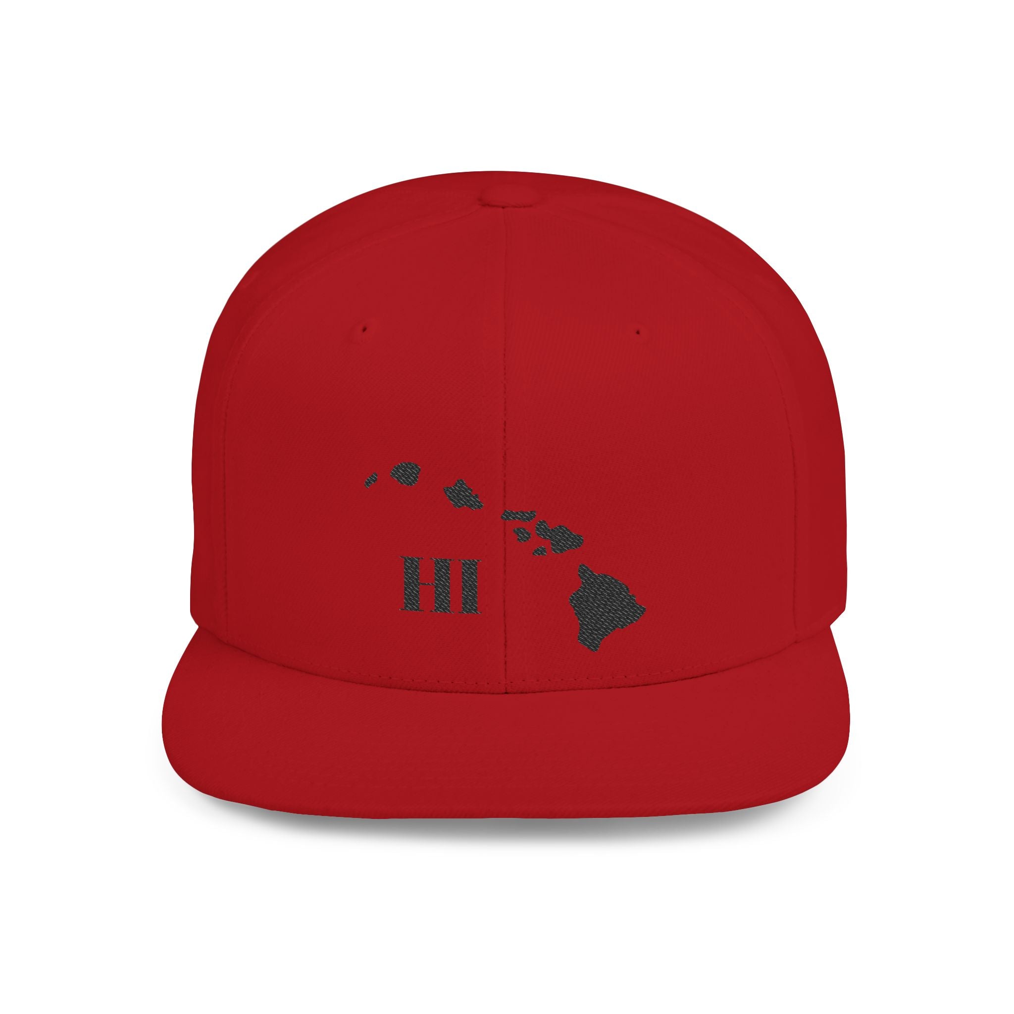 Hawaii Flat Bill Snapback Hat, Stylish Cap, Beachwear Accessory, Gift for Travelers, Unisex Outdoor Headwear