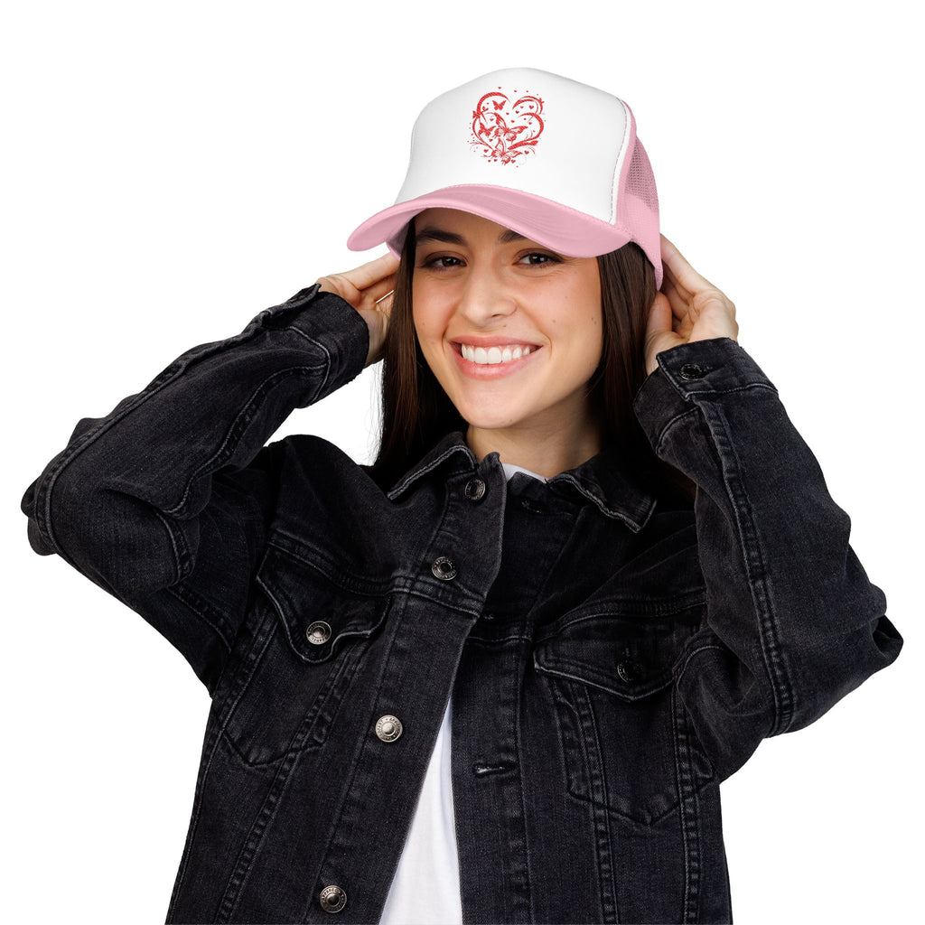 Embroidered Foam Trucker Hat, Trendy Caps, Casual Hat for Summer, Outdoor Activities, Gift for Him/Her, Holiday Essentials