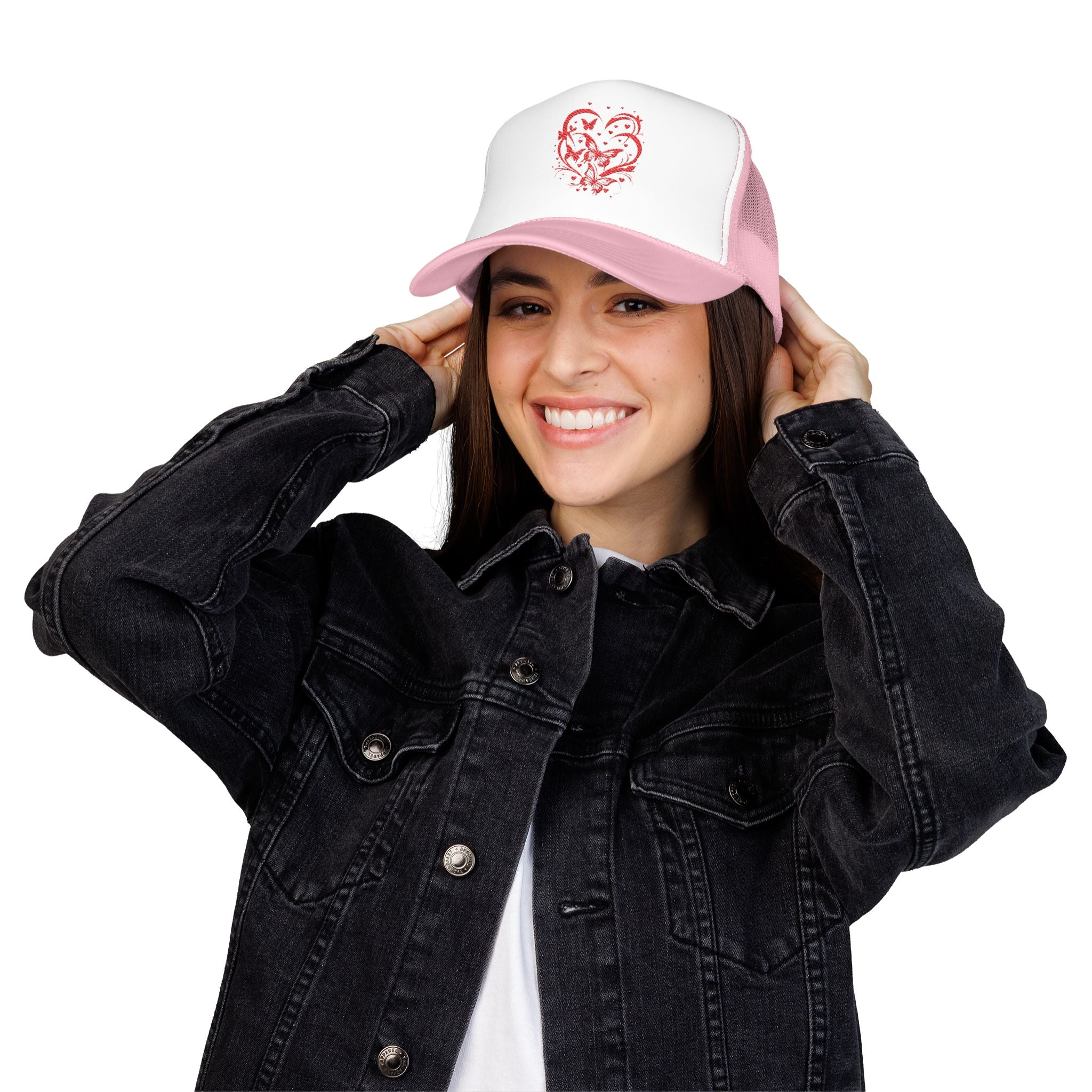Embroidered Foam Trucker Hat, Trendy Caps, Casual Hat for Summer, Outdoor Activities, Gift for Him/Her, Holiday Essentials