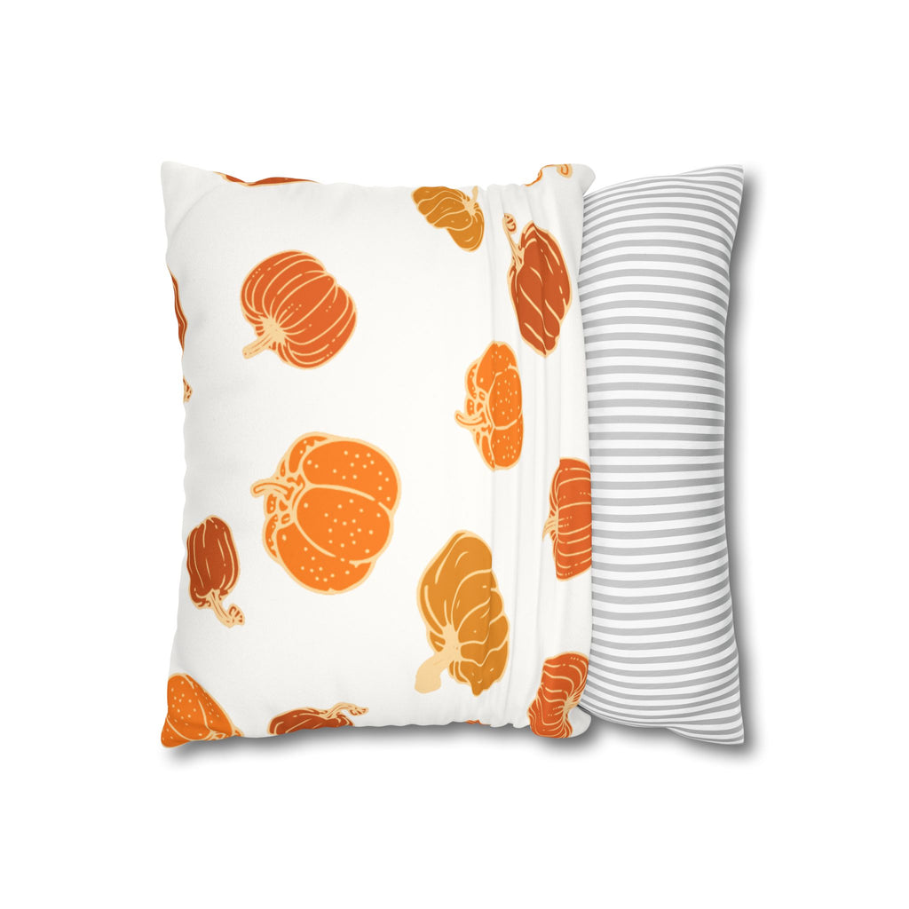 Autumn Leaves Faux Suede Pillowcase, Cozy Home Decor, Fall Cushion Cover, Rustic Living, Seasonal Accent, Thanksgiving Gift