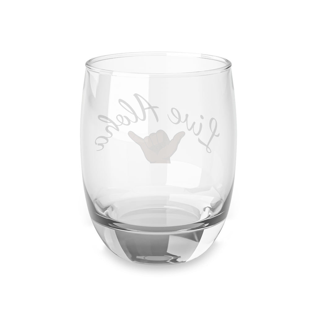 Aloha Whiskey Glass, Hand Gesture Drinkware, Barware Gift, Tropical Vibe Tumbler, Perfect for Parties, Beach Decor