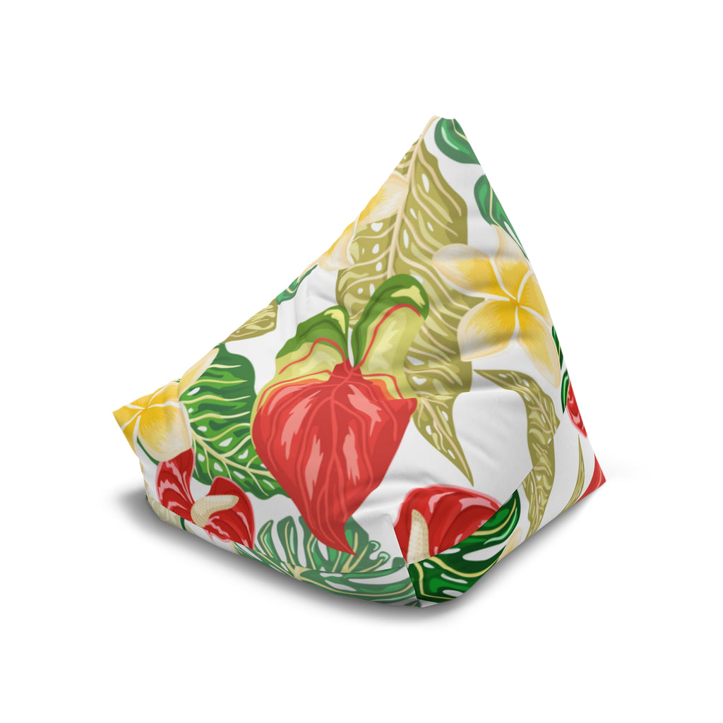 Tropical Bean Bag Chair Cover, Indoor Lounger, Fun Home Decor, Cozy Reading Nook, Summer Vibes, Gift for Kids